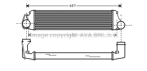 AVA QUALITY COOLING tarpinis suslėgto oro aušintuvas, kompresorius BW4207